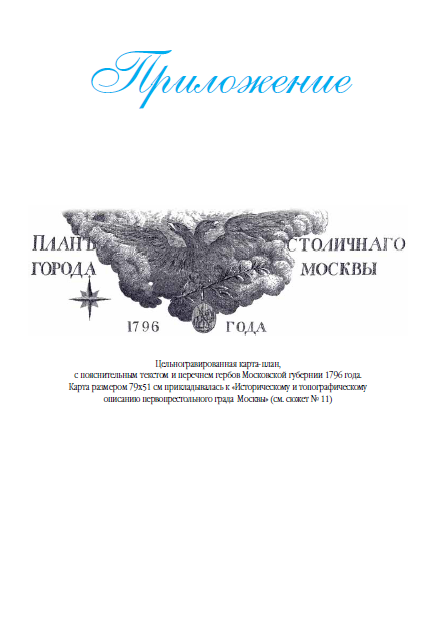 План города Москвы 1796г.